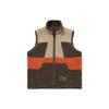 Badfive свободный теплый флисовый жилет с цветными блоками, мужские жилеты янтарно-коричневого цвета AMDQ027-3