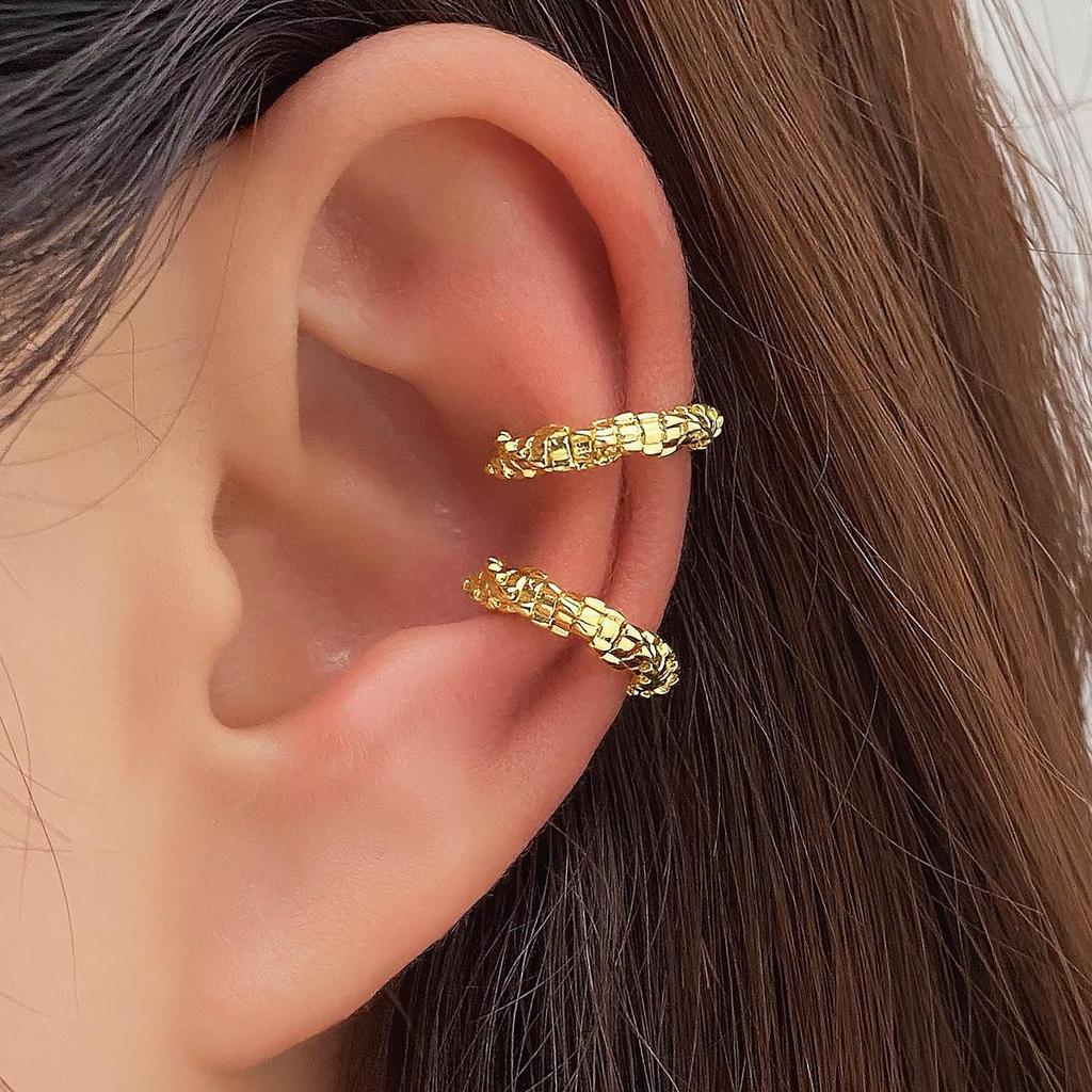 Star & Moon Rhinestone Butterfly Cartilage Ear Cuff Set: Non-Piercing, Hollow Design, European & American Style