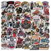10/50PCS Cool Retro Motorcycle Stickers Vintage Helmet Graffiti Stickers for DIY Luggage Laptop  Bicycle Sticker