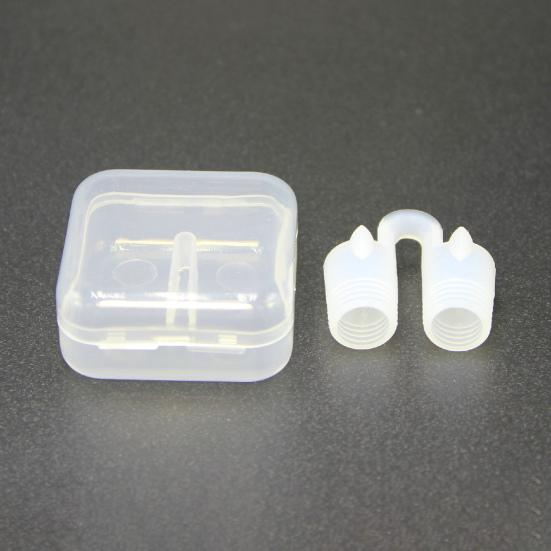 Mini Reusable Silicone Anti-snoring Nose Clip Snoring Stopper Device for Home Dormitory Travel