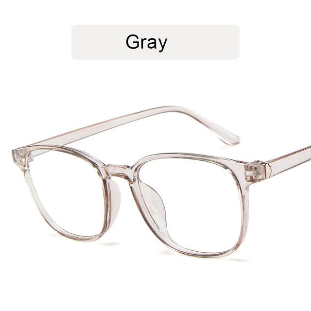 Retro Mens Glasses Frame Fashion Computer Eyeglasses Frame Women Anti-blue Light Transparent Clear Pink Plastic Frame