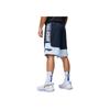 Li Ning Badfive Color Block Letter Sports Breathable Quick Dry Casual Shorts Men Shorts Deep-Navy-Blue Sky-Blue AAPU021-6