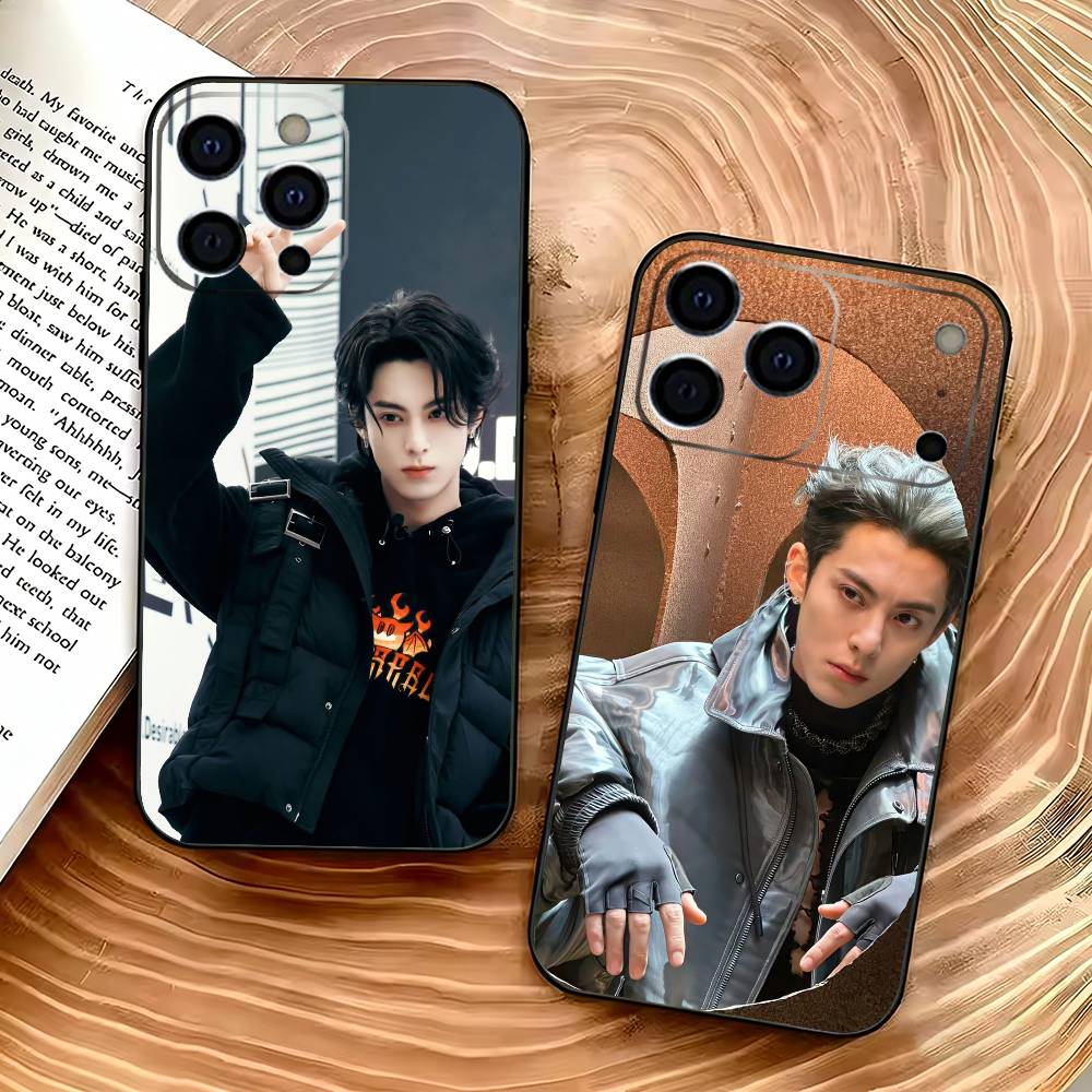 Ван Хэди Дилан Ван Актер Чехол для телефона Для IPhone 17,16,15,14,13,12,11,Plus,Pro,Max,Plus,XS,мягкий чехол Черный силикон