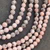 Hand Polish Natural Pink Zebra Jasper Gemstone Round Smooth Beads, Strand Size 14 To 15 Inch Size Available, 6 Mm 8 Mm 10 Mm.