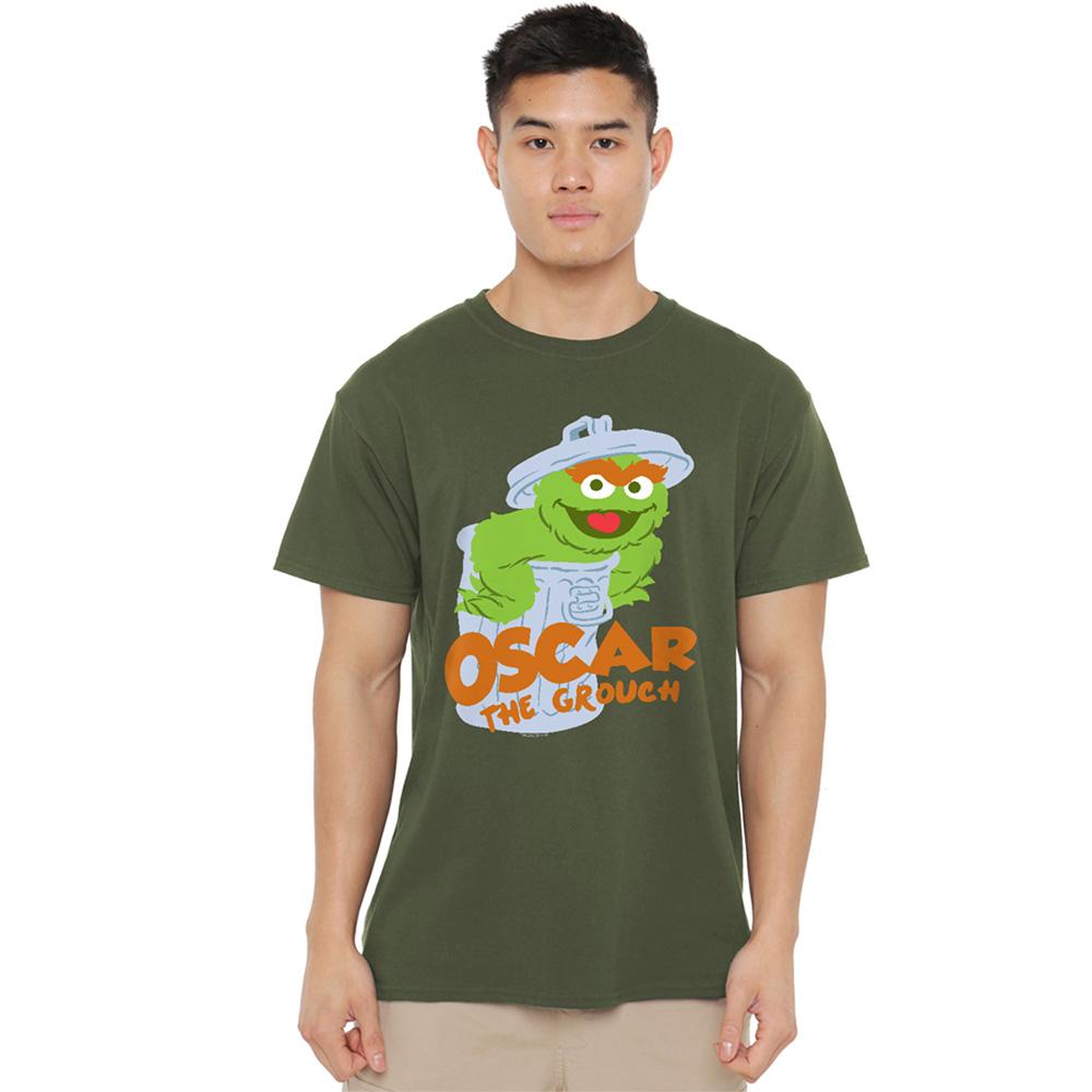 Sesame Street Unisex Adult Oscar The Grouch T-Shirt