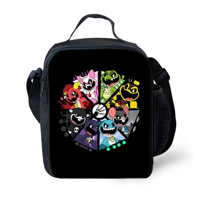 Nightmare Critter Print DIY Lunch Bag Students PVC Insulated Shoulder Street Style
