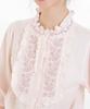 Narue Pajama Cream Puff Gauze Antique Embroidered Pajamas Women's Set, (R),