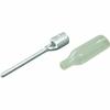 TRUSCO Bar-type Bare Crimp Terminal with Insulation Cap, Length 32.5 (10 Pieces) T-TC5.5-21ST-C