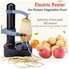 EU Plug Stainless Steel Electric Automatic Peeler for Potato Vegetable Fruit Kitchen Tool