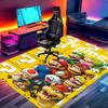 Custom Name Personalized Super Mario Print Carpet, Versatile Home Decor Rug, for Playroom, Apartment, Balcony, Entryway, Hallway Gift