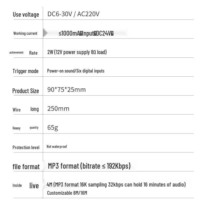 Многоканальный голосовой промптер и MP3 динамик-объявитель для автомобильной двери