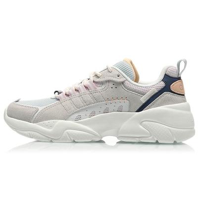 Li Ning Moonchaser Текстиль, Амортизация из ТПУ Скользкая Устойчивая к истиранию Низкие Спортивные Повседневные Кроссовки Женские AGLQ248-3