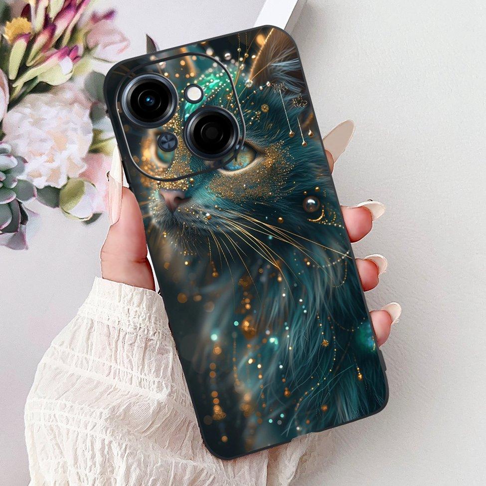 6.67'' For Tecno Spark Go 1 Case Pop 9 Cover Cute Cat Cartoon Fashion Butterfly Boy Girl Back Cover For Tecno Pop 9 Phone Case