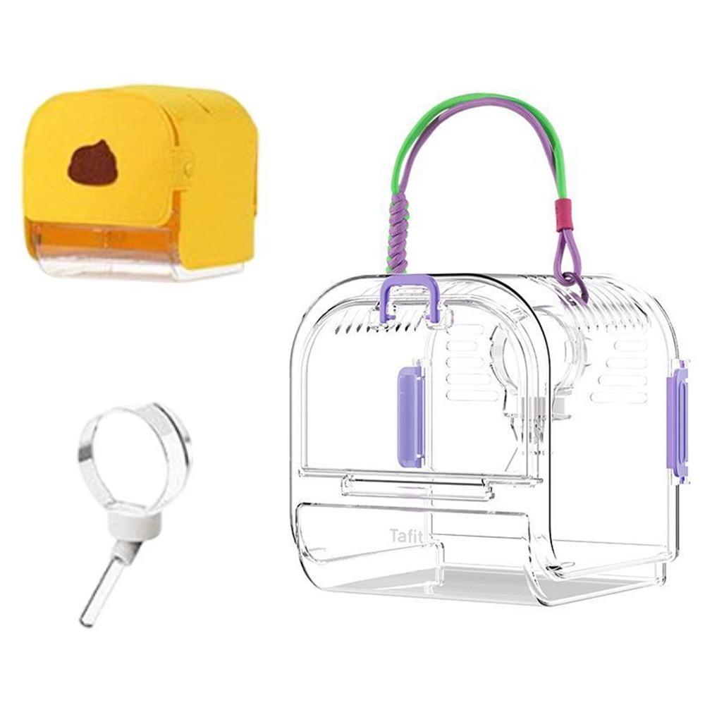 Portable Travel Hamster Carrier Breathable Small Animal Carry Case Outdoor Hamster Box  Ferrets