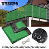 6 Sizes Green Anti-UV HDPE Privacy Netting Sunshade Cover Netting Garden Screening Windbreak Fence for Balcony Yard Garden
