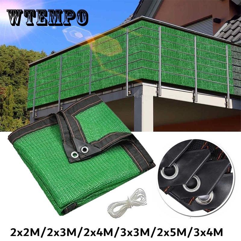 6 Sizes Green Anti-UV HDPE Privacy Netting Sunshade Cover Netting Garden Screening Windbreak Fence for Balcony Yard Garden