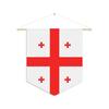 Drapeau - Géorgie - 30 X 45 Cm - Polyester - Impression Recto/verso - Accessoires Inclus