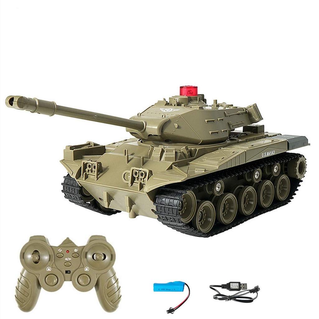 RC Танк Бронированная Боевая Машина Колесница Радиоуправляемая Машина Беспроводное Управление Имитация Танка Модель Игрушка Популярный Подарок 2.4Ghz Детский (желтый)