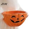 Trick or Treat Dessert Holder Resin Ghost Statue with Pumpkin Candy Bowl, Cute Figurine, Figurine for Party Front Porch Yard Patio Decorations Weather
