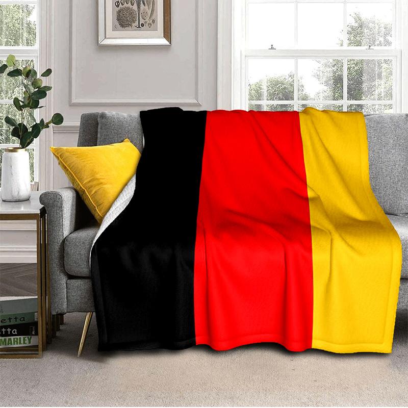 Germany Flag And Map Blanket Suitable for Sofas, Beds, Offices, And Camping - Perfect Gift for Halloween Christmas