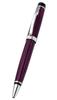 Xezo Incognito Brass Ballpoint Pen Purple Metallic Color Diamond Cut Engraved Serial Number Platinum Plated Parts Purple (Secret B-2)
