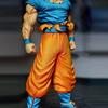 31.5cm Dragon Ball Goku Super Saiyan Blue Standing Position Anime Figure Boys Collectible Model Statue Pvc Decor Fans Gifts Toys
