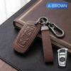 Leather Car Key Fob Cover For BMW 1 2 3 4 5 67 Series F20 F30 F10 F01 X1 X3 X4 X5 X6 M3 M4 M5 M6 F48 F25 F15 E89 Key Case Holder