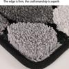 Flocking Stone Bathroom Cashmere Thickening Mat Bath Non-slip Carpets In Wash Basin Bathtub Side Floor Rug Shower Room Doormat Memory Foam 3D Pad