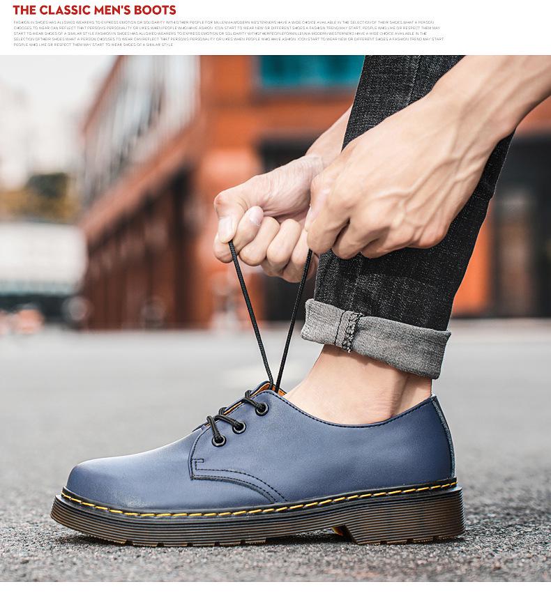 1461 Унисекс Ботинки больших размеров из коровьей кожи в повседневном стиле