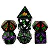 Набор многогранных кубиков для Хэллоуина, 7 шт. D4-D20 с ролевой игрой DND для сувениров на Хэллоуин