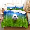Комплект постельного белья из трех предметов серии «Футбол» с 3D цифровой печатью, комплект из двух предметов