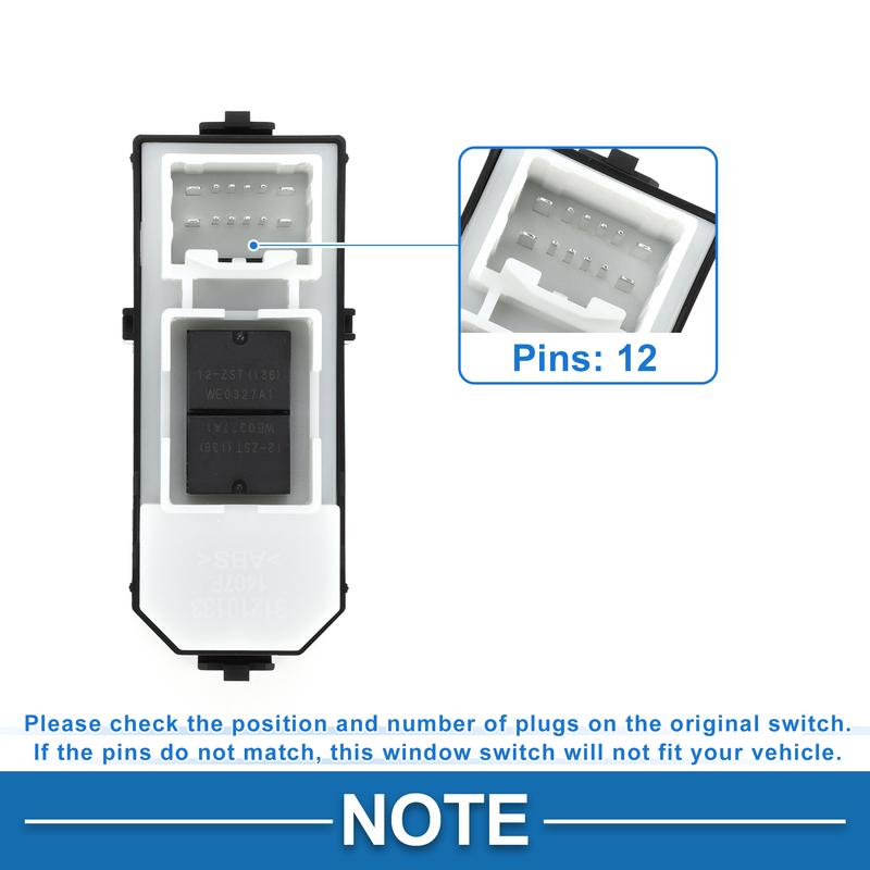 X Autohaux Passenger Side Power Window Switch for Toyota Prado 4000 2700 No.8403060022