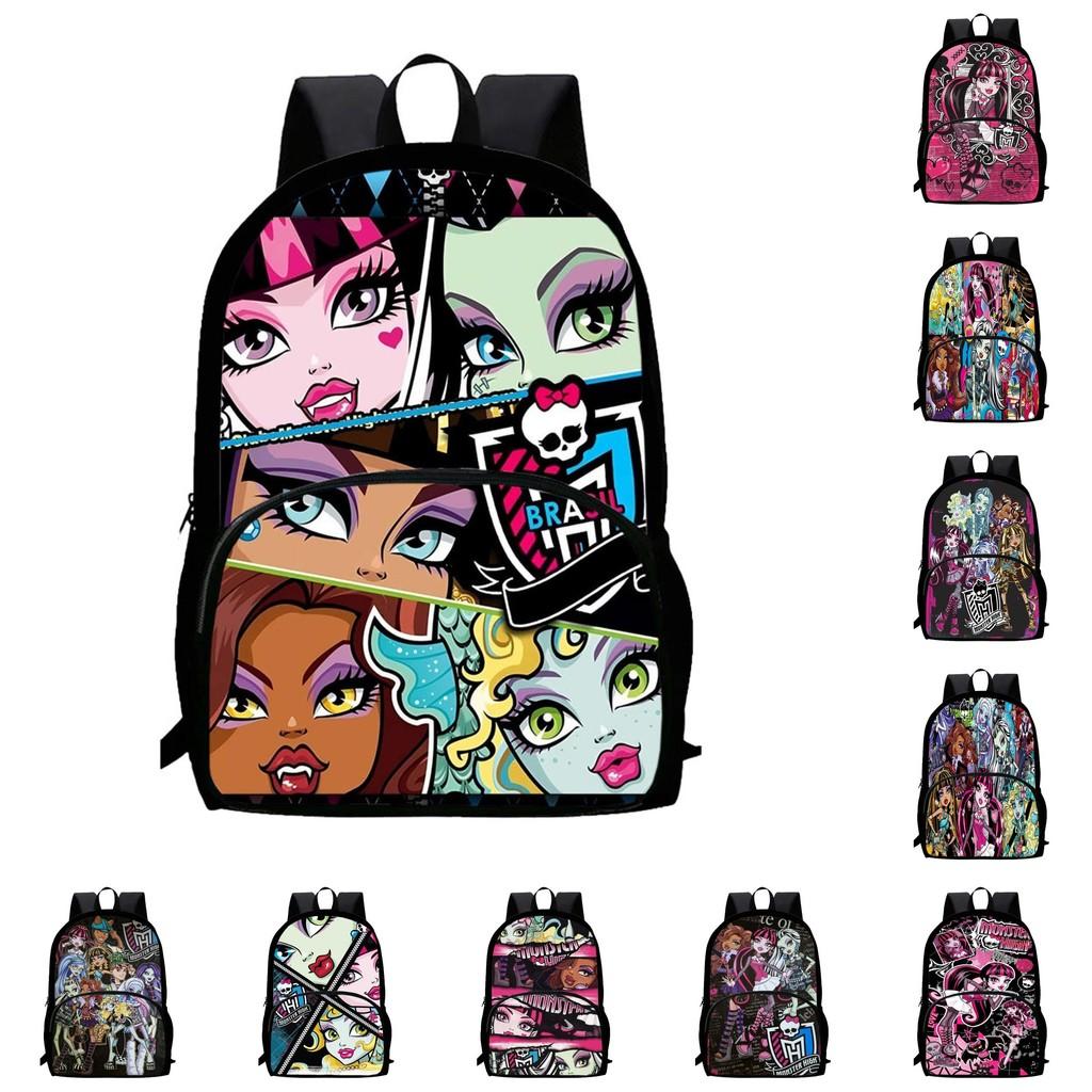 Рюкзак Monster High большой вместимости для школьного образования и из материала Оксфорд