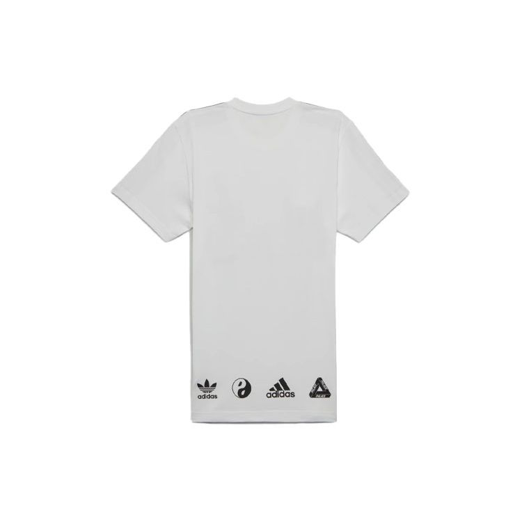 Palace Мужская футболка с короткими рукавами и полосатым логотипом X Adidas Originals Wellness Collection, белый H61822