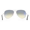 Ray Ban Gradient Aviator Classic Sunglasses Unisex Model 0RB3025 Silver Lenses