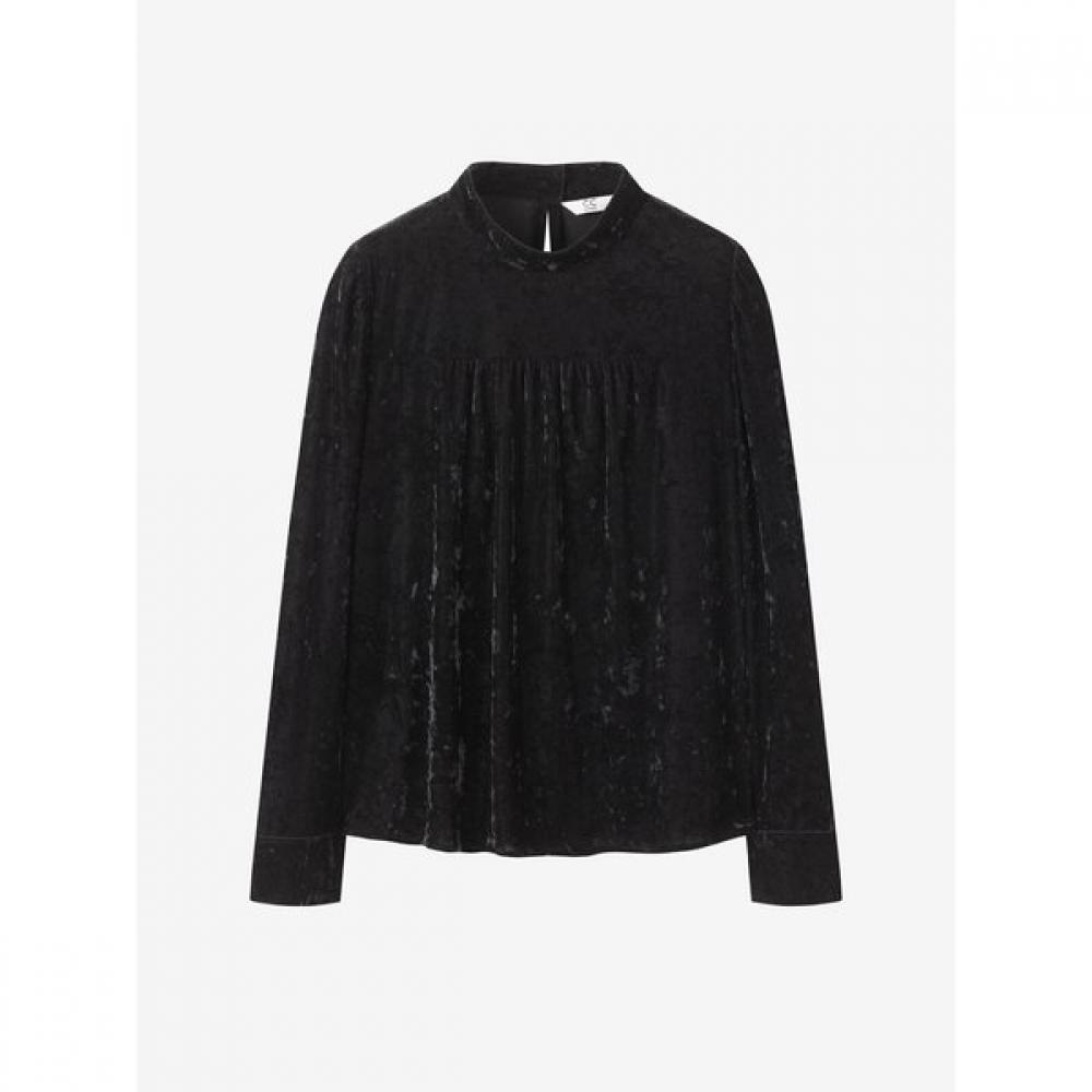 Cc Collect. Women S Velvet Shirring blouSe c254mSc035