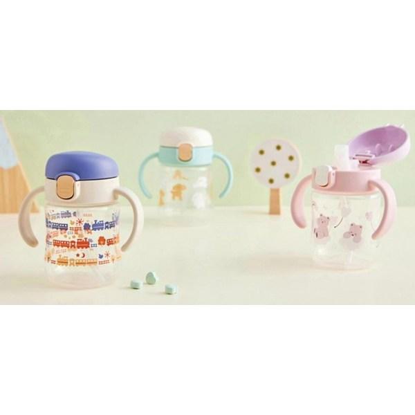 Richell TLI Spout Cup SD 200ml, Mint Puppy, 1 Piece