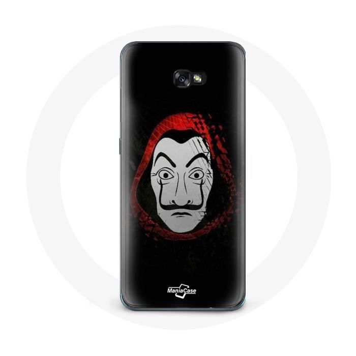 Case - MANIACASE - Samsung Galaxy A3 2016 - Black - Flexible - La Casa De Papel Mask