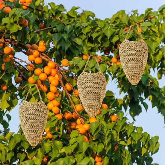 Outdoor Hanging Wasp Nest Waterproof Easy To Install Weather-Resistant Hornet Nest Rustic Handcrafted Wasp Nest Decoration