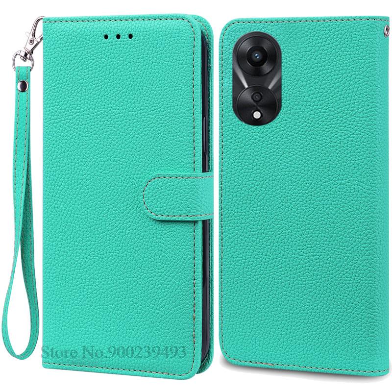 For OPPO A78 5G Case Soft Silicone Leather Wallet Case For OPPO A58 5G A 78 Phone Case For OPPO A78 5G Cover Coque Fundas Etui