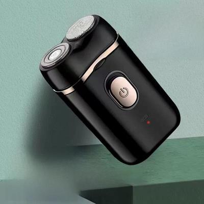 Мужская аккумуляторная электрическая бритва с двумя головками — портативная, многофункциональная бритва для бороды