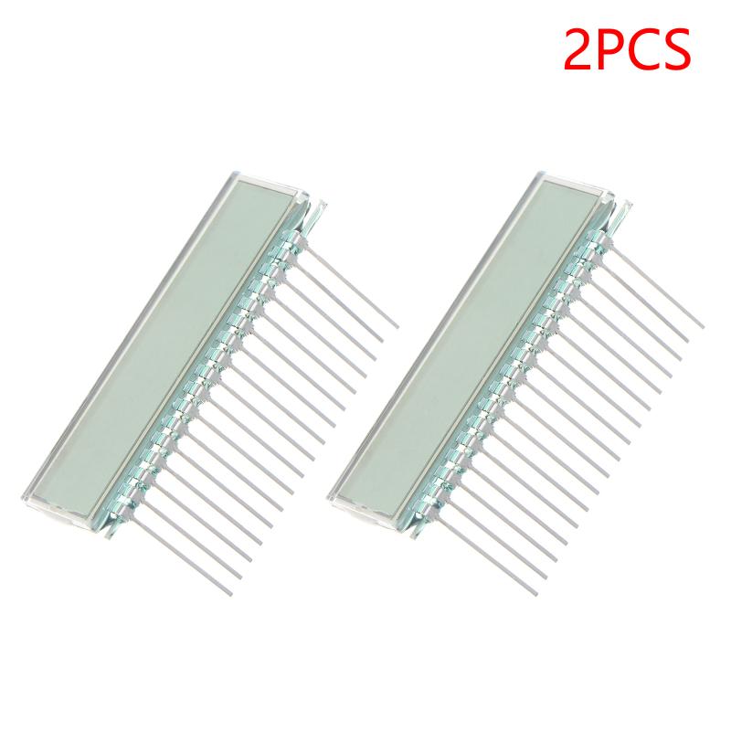 2PCS 17PIN TN Positive 6 Digit Segment LCD Panel 3V Without Backlight for Educational Electronic Projects