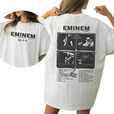 Футболка Eminem Rap Unisex S-3XL, Футболка Slim Shady, Подарок для фаната, Футболка в стиле хип-хоп.