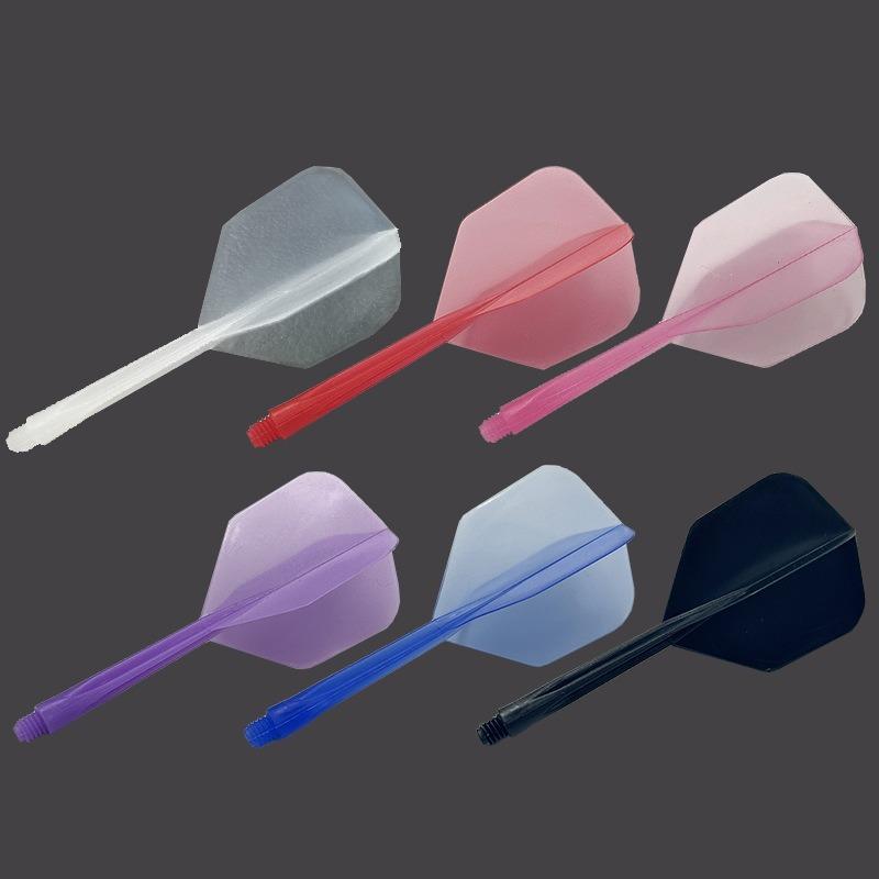 Transparent One-piece 2BA Dart Flight Pre-shaped Integrated Dart Tail Anti-break Shockproof Durable Blade Keep Stable Flying