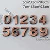 1 PC 0-9 Numeral  ABS Plastic Self-adhesive Door Plates Address Sign Room Number Digits Sticker