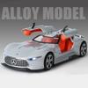 1/24 Benzs Vision GT Alloy Concept Sports Car Model Diecast Metal Racing Car Vehicles Model Simulation Sound Light Kids Toy Gift