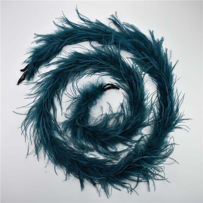 2Meters/Lot Ostrich Feather Boa Decor For Clothes Holiday Decorations Fluffy Feathers Cape Handicraft Accessories Plumas Trims