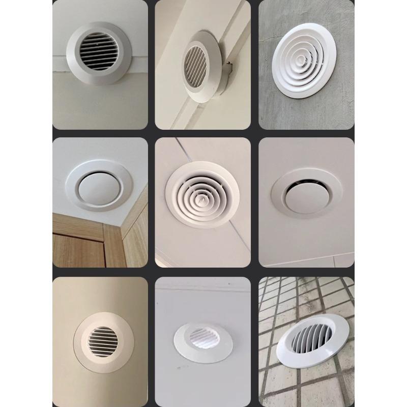 Adjustable Rotary Round ABS Air Vent Grille 75/100mm Exhaust Duct Vent Diffuser Ceiling Ventilation Cover For Kitchen Bathroom