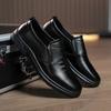 Мужские повседневные кожаные туфли с мягкой подошвой, удобная износостойкая подошва, мужские туфли в стиле ретро, деловые повседневные кожаные туфли с тиснением