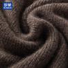 ROMON Men's Pure Cashmere Thickened Lapel Sweater